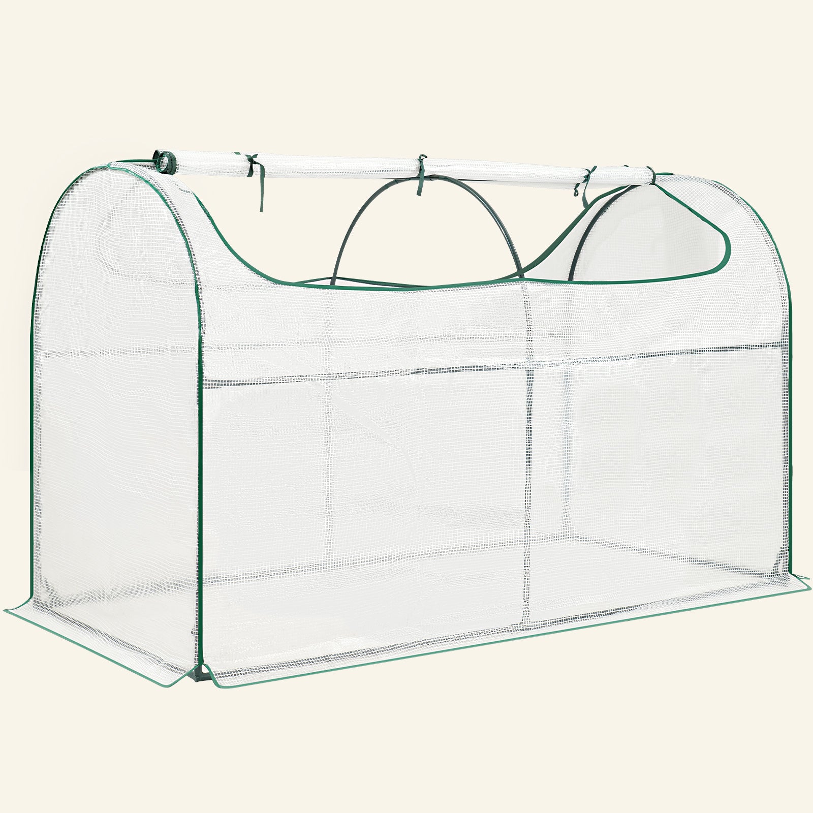 24" Tall Greenhouse 6x3x2ft for Oval Galvanized Raised Garden Bed